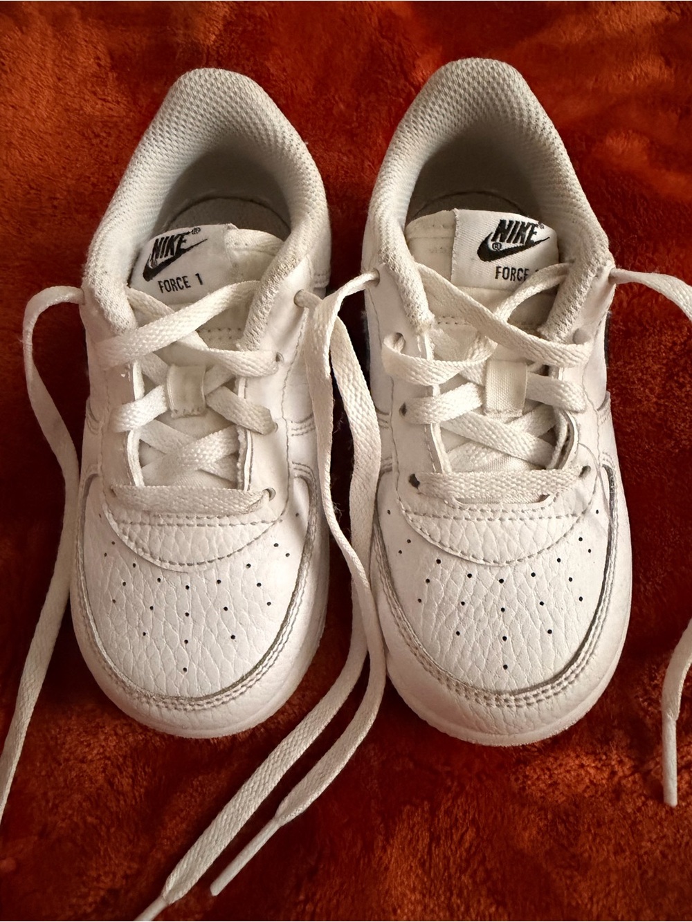 Nike Kids White Air Force 1 Low Sneakers